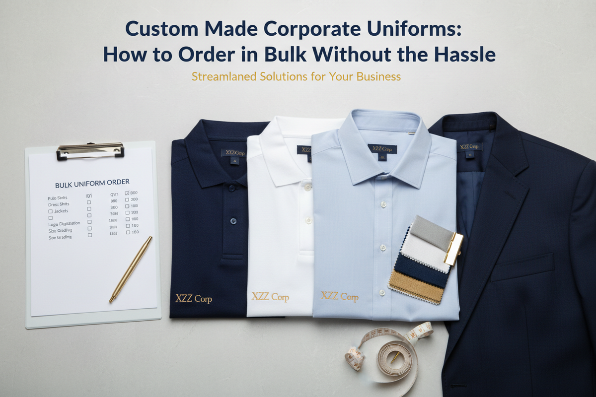 Custom Made Corporate Uniforms: How to Order in Bulk Without the Hassle