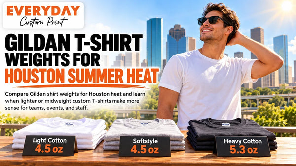 Gildan T-Shirt Weights for Houston Summer Heat