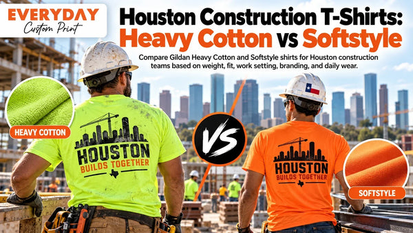 Houston Construction T-Shirts: Heavy Cotton vs Softstyle