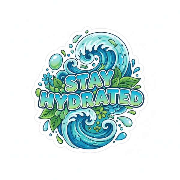 Bottle Water Sticker