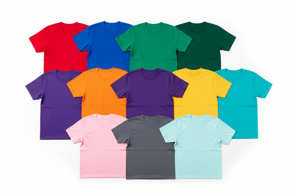 Colored Plain T-Shirts
