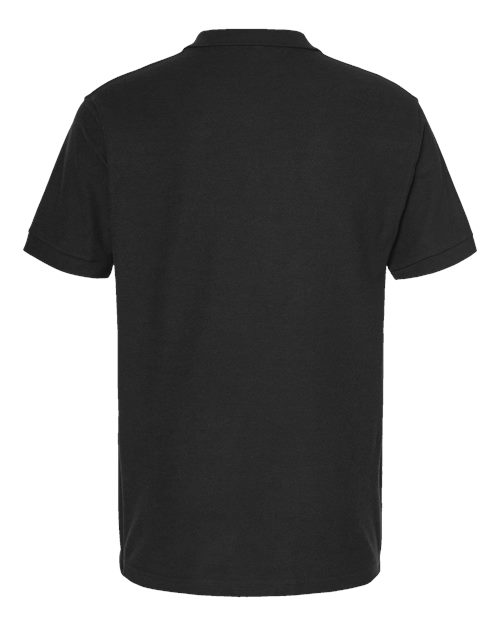 Men's 50/50 Sport Pique Polo - black by Tultex - Polos