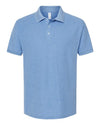 Men's 50/50 Sport Pique Polo - heather light blue