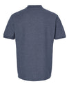 Men's 50/50 Sport Pique Polo - heather navy
