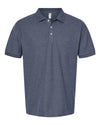 Men's 50/50 Sport Pique Polo - heather navy