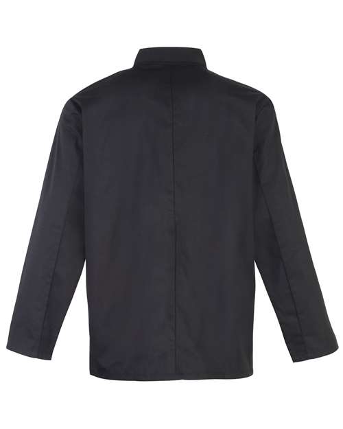 Unisex Ten Studded Front Chef Coat - black by Artisan Collection by Reprime - Accessories