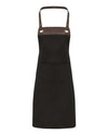 Espresso Bib Apron - black/ brown