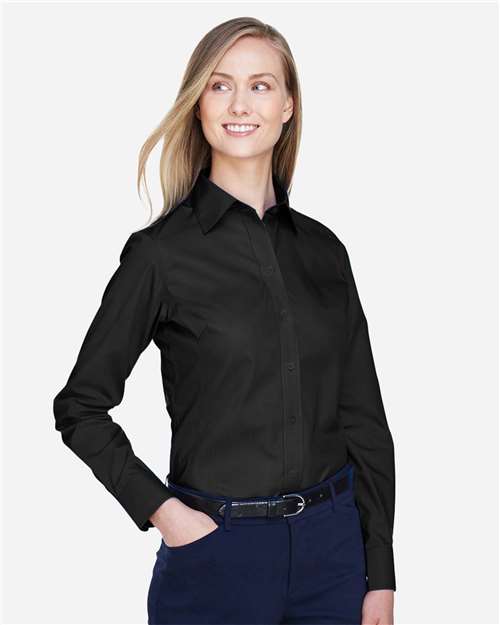 Devon Jones D620W Ladies' Crown Woven Collection Solid Broadcloth