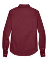 Women's Crown Collection® Broadcloth Woven Dress Shirt - burgundy