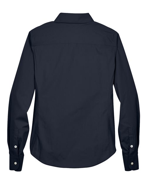 navy blue dress shirt for women Devon Jones D620W Ladies' Crown Woven Collection Solid Broadcloth