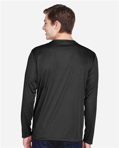 Men's Zone Performance Long Sleeve T-Shirt - black by Team 365 - T-Shirts - Long Sleeve