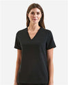 Women's Limitless V-Neck Stretch Scrub Top - black