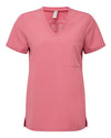 Women's Limitless V-Neck Stretch Scrub Top - calm pink