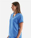 Women's Limitless V-Neck Stretch Scrub Top - ceil blue