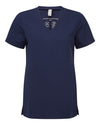 Women's Limitless V-Neck Stretch Scrub Top - navy