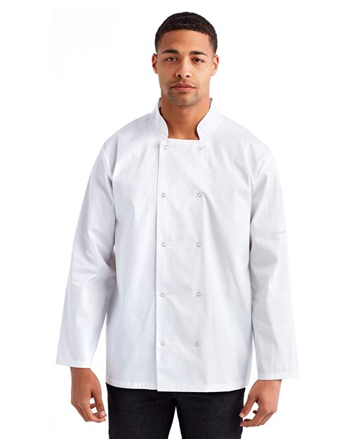 Unisex Ten Studded Front Chef Coat