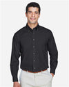 Men's Crown Collection® Broadcloth Woven Dress Shirt - black