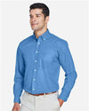 Men's Crown Collection® Broadcloth Woven Dress Shirt - french blue