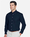 Men's Crown Collection® Broadcloth Woven Dress Shirt - navy