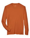 Men's Zone Performance Long Sleeve T-Shirt - sport burnt orange