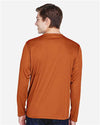Men's Zone Performance Long Sleeve T-Shirt - sport burnt orange