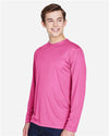 Men's Zone Performance Long Sleeve T-Shirt - sport charity pink