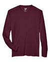 Men's Zone Performance Long Sleeve T-Shirt - sport dark maroon
