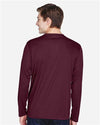 Men's Zone Performance Long Sleeve T-Shirt - sport dark maroon