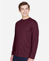 Men's Zone Performance Long Sleeve T-Shirt - sport dark maroon