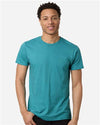 Unisex Fine Jersey T-Shirt - heather aqua blue