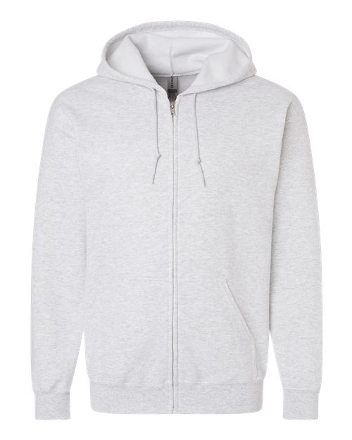 Unisex Heavy Blend™ Full-Zip Hooded Sweatshirt - ash by Gildan - Fleece - Core - Hood