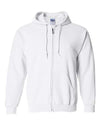 Unisex Heavy Blend™ Full-Zip Hooded Sweatshirt - white