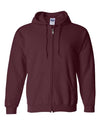 Unisex Heavy Blend™ Full-Zip Hooded Sweatshirt - maroon