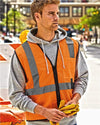 Unisex Single Pocket Zipper Mesh Class 2 Vest
