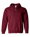 Unisex Heavy Blend™ Full-Zip Hooded Sweatshirt - cardinal red
