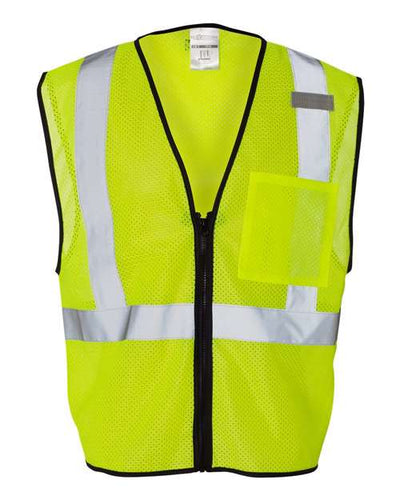 Unisex Single Pocket Zipper Mesh Class 2 Vest