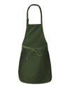 Full-Length Apron with Pockets - forest