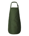 Full-Length Apron with Pockets - forest