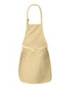 Full-Length Apron with Pockets - natural