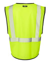 Unisex Hook-and-Loop Mesh Vest - lime
