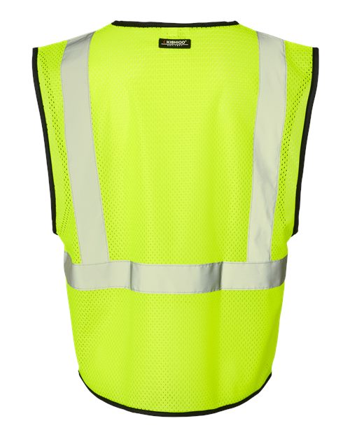 Unisex Hook-and-Loop Mesh Vest - lime by Kishigo - Accessories