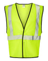 Unisex Hook-and-Loop Mesh Vest - lime