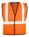 Unisex Hook-and-Loop Mesh Vest - orange