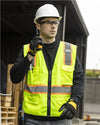 Unisex 6 Pocket Contrast Class 2 Vest