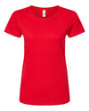 Women's Gold Soft Touch T-Shirt - deep red